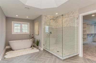 Modern Shower with Glass Enclosure
